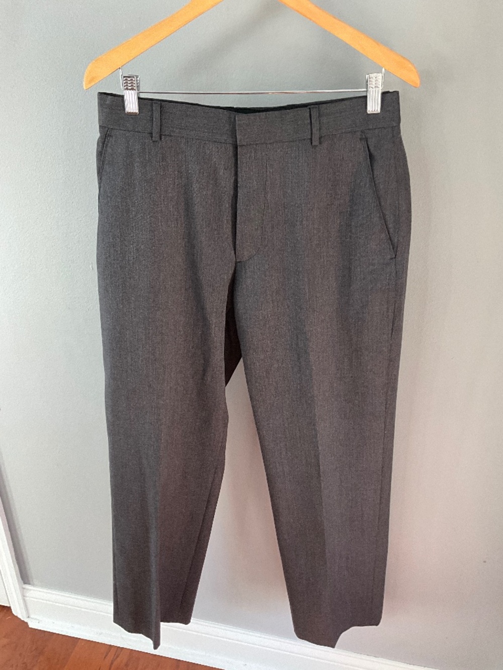 Banana Republic Charcoal wool trousers 32x30